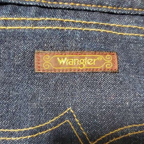 Vintage wrangler " No-Fault" jeans Dark Wash denim. - Picture 6 of 11